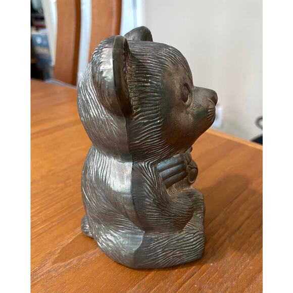 Teddy bear with bow metal bank Designer Jewelry by Sweet Pea - Picture 4 of 7